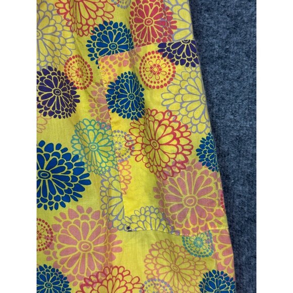 Anthony Richards Womens Nightgown Large Yellow  Floral  Cotton/Polyester Blend - Picture 6 of 15